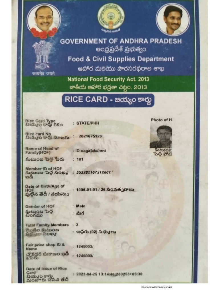 Nagalaxmi Rice Card | PDF