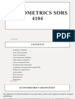 Econometrics Slides 1