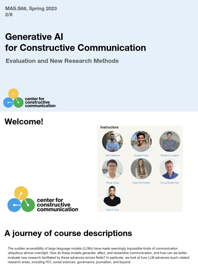 Generative AI in Communication Research | PDF | Artificial Intelligence ...