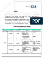 Cronograma 3° Ciclo