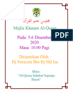 Kertas Kerja Khatam Al-Quran 2020