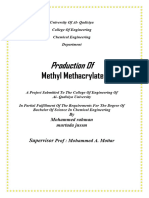 Production of Methyl Methacrylate