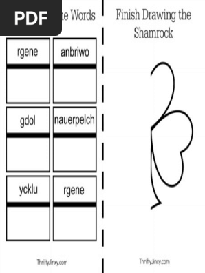 Printable St. Patricks Day Activity Book Page 3