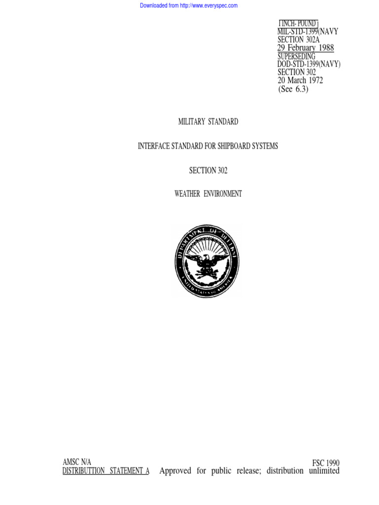 Mil std 1399 302a download free pdf ships air conditioning