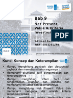 Net Present Value Dan Kriteria Investasi Lainnya