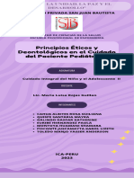 Principios Éticos y Deontológicos en El Cuidado Del Paciente Pediátrico