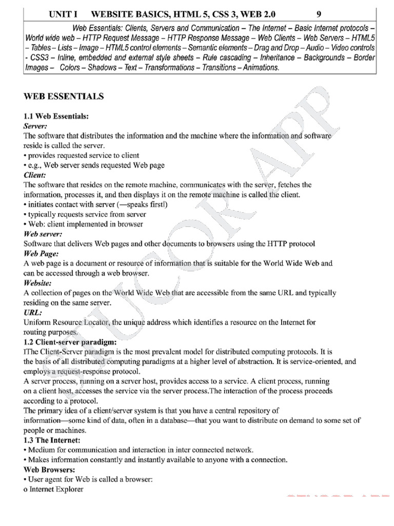 IP Material 202324 PDF Html Element World Wide Web