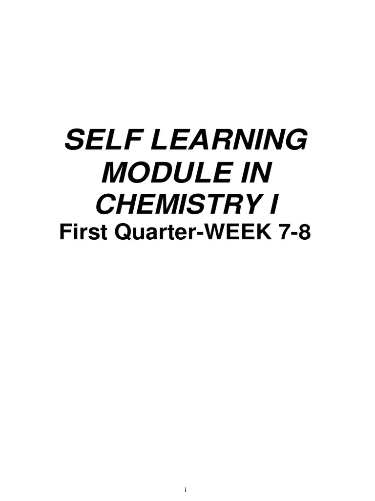 General Chemistry Q1 Week 7-8 | PDF | Gases | Mole (Unit)