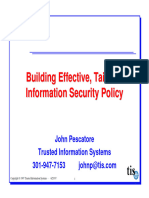 Building Effective Infosec Policies