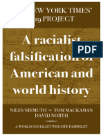 The New York Times' 1619 Project A Racialist Falsification of American and World History