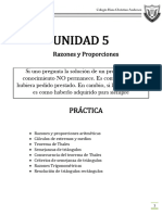 Práctica Unidad 5 Razones y Proporciones