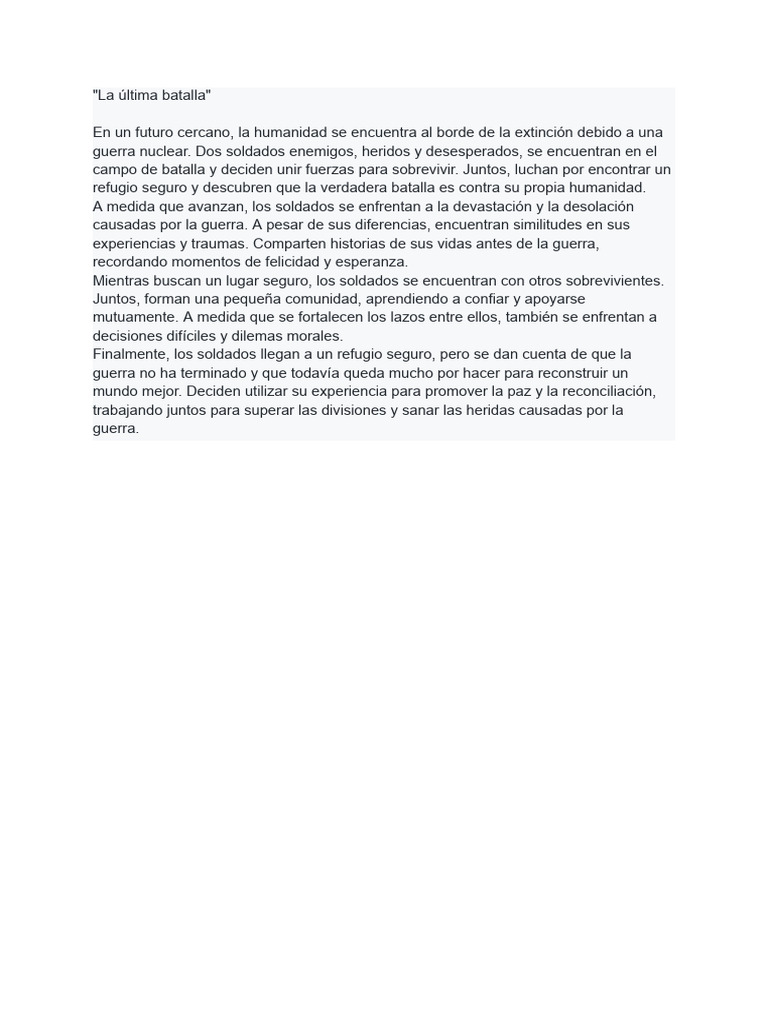 La última Batalla Pdf