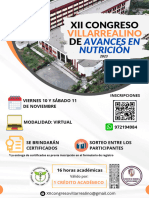 Flyer Xii Congreso Villarrealino de Avances en Nutrición