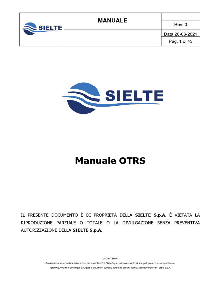 Manuale OTRS - Agente | PDF