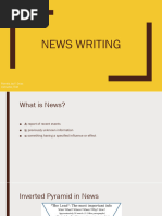 Reuters News Writing Standards Guide | PDF | Reuters | News