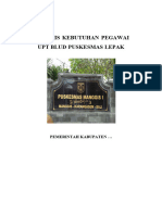 1.3.1.1 Analisis Kebutuhan Pegawai