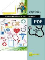 Checklist Peri Operative Nursing