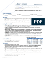 How To Fill Out A Score Sheet 2018-2019