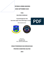 LAPORAN LOMBA MADING September 2023