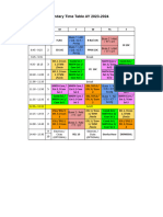 Regents Secondary Time Table AY 2023-2024: Grade 10C