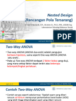 (Rancangan Pola Tersarang) : Nested Design