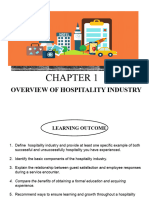 Chapter 1 - Overview of The Hospitality Industry