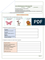 Ficha de Aprendizaje de Comunicación: Competencia: Capacidad: Desempeño