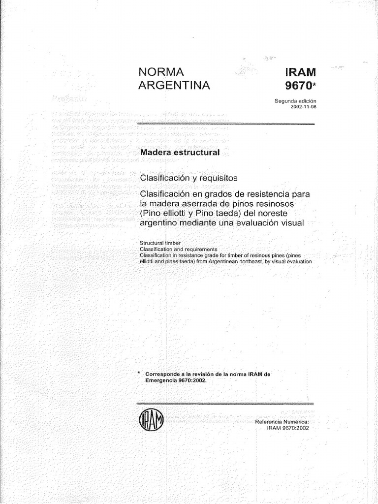 Norma Iram 9670 | PDF