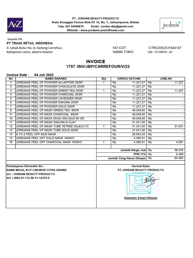 My Invoice Carrefour