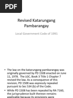 Revised Katarungang Pambarangay