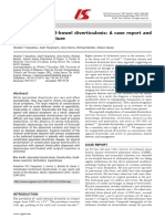 Complicated Small-Bowel Diverticulosis: A Case Report and Review of The Literature