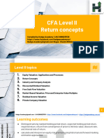 CFA Level II - Equity - Return Concepts