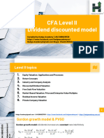 CFA Level II - Equity - DDM