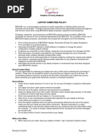 Company Laptop Policy Template