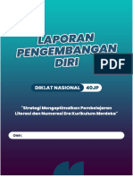 Contoh Laporan Pengembangan Diri - Diklat 40 JP