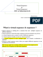 Virtual Sequence & Virtual Sequencer (SOC or Subsystem Level)