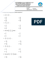 Soal PTS Matematika 5 Semester 1 K13