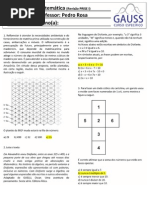 GAUSS Revisão Prise I Out 2011