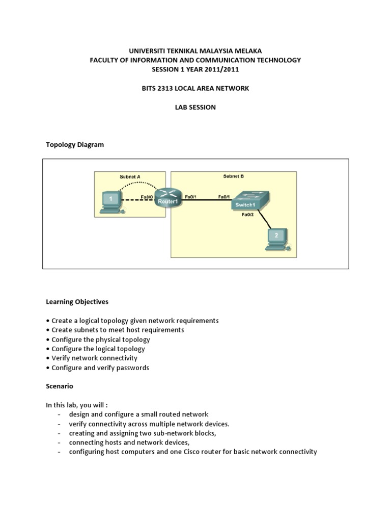 Network Design and IP Addressing Lab | PDF | Ip Address | Computer Network
