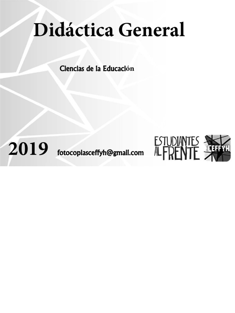 Didactica GEneral 2019 | PDF