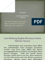 Analisis Aktivitas Operasi Kel 6