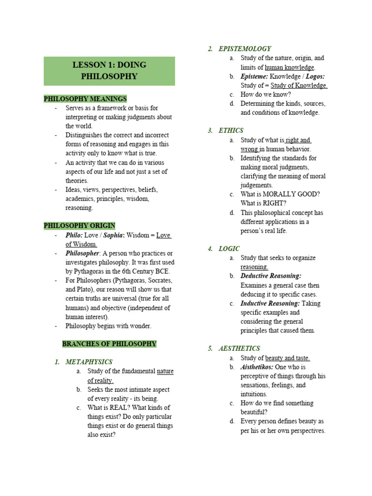 Introduction to Philosophy and Knowledge | PDF | Reason | Knowledge