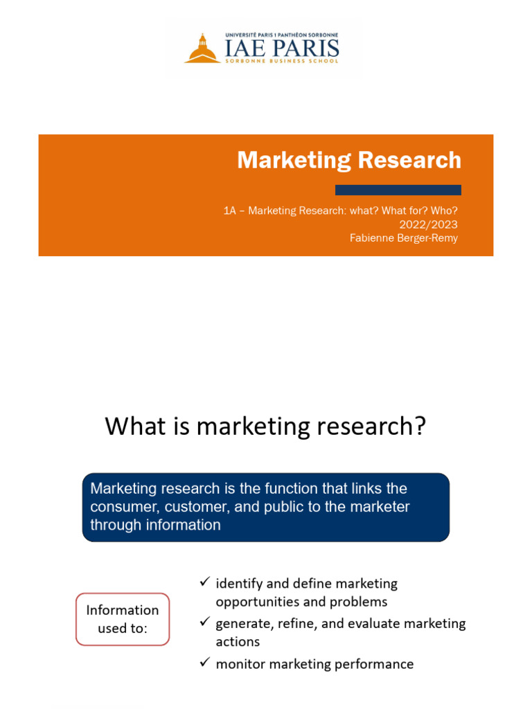 Definition Of Market Research Pdf