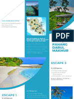 Blue Modern Vacation Packages Trifolds Brochure (1)