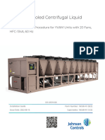 YVAM Air-Cooled Centrifugal Liquid Chiller: Field Installation Procedure For YVAM Units With 20 Fans, HFC-134A, 60 HZ