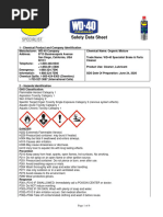 WD-40 Aerosol MSDS | PDF | Combustion | Water