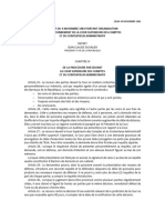 Decret Du 4 Novembre 1983 Portant Organisation Et Fonctionnement de La Cour Superieure Des Comptes Et Du Contentieux Administratif