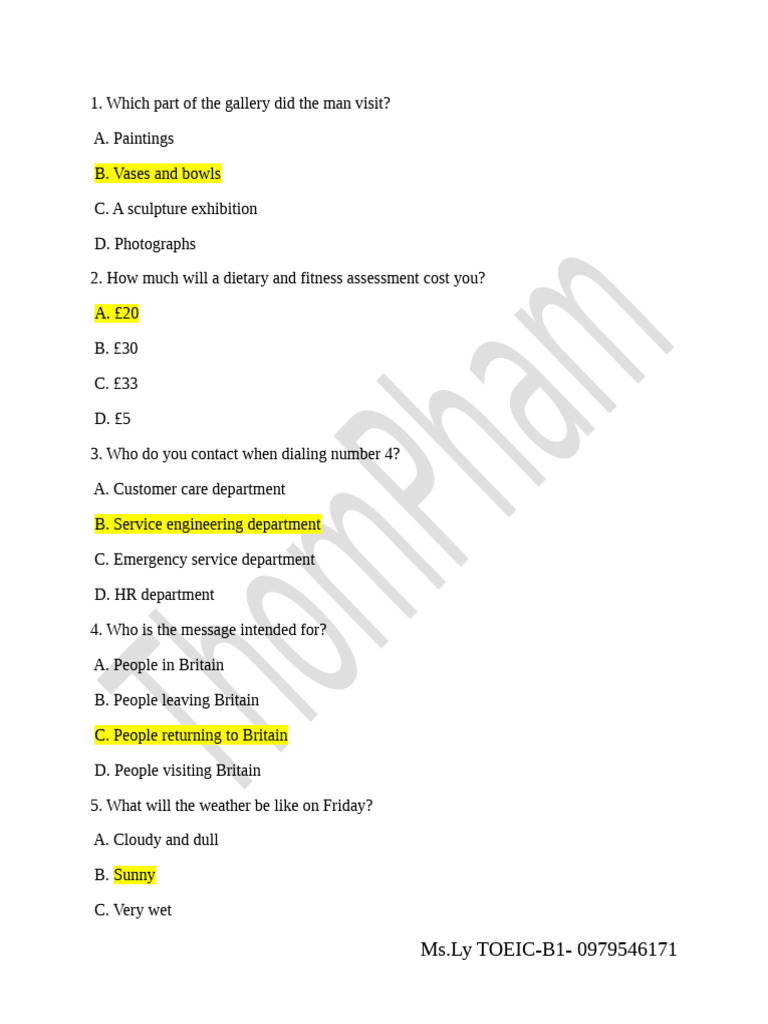 Test 6 Transcript | PDF