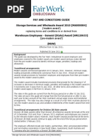 Warehouse Award Rates