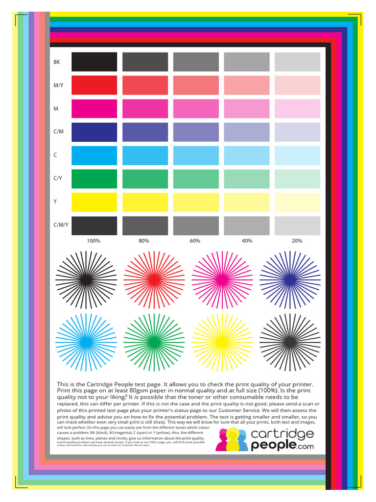 Toner Print Quality Sheets Colour PDF